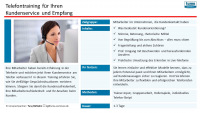 Hier sehen Sie die Übersicht: Telefontraining für den Kundenservice