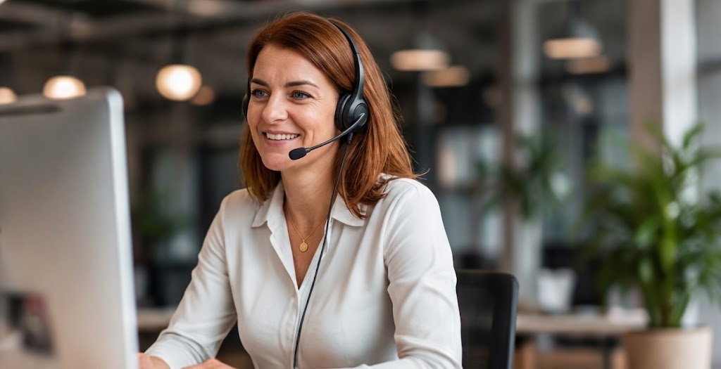 Professionelles Kundenservice Gespräch im Kundenservice Training von tuma Seminare