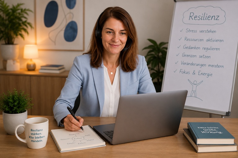Blended-Learning-Resilienztraining mit Präsenz und Live-Online-Training